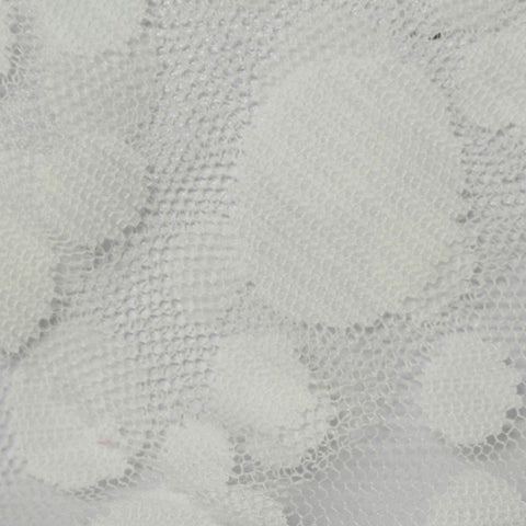 White Dots Mesh, Nylon, 145 cm