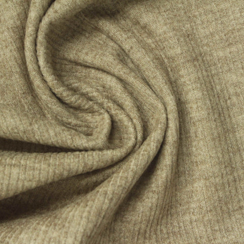 Polyester Stretch Knit Fabric, 270 gsm, 185 cm — Khaki