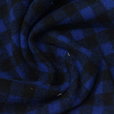 Blue Check Jacquard, Poly-Cotton — photo 1