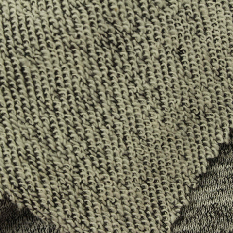 Black Marl French Terry, Poly-Cotton, 268 gsm