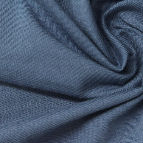 100% Cotton Jersey Knit Fabric, 140 gsm, 180 cm — Blue