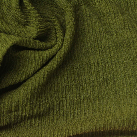 Polyester Stretch Crepe Fabric, 175 gsm — Green
