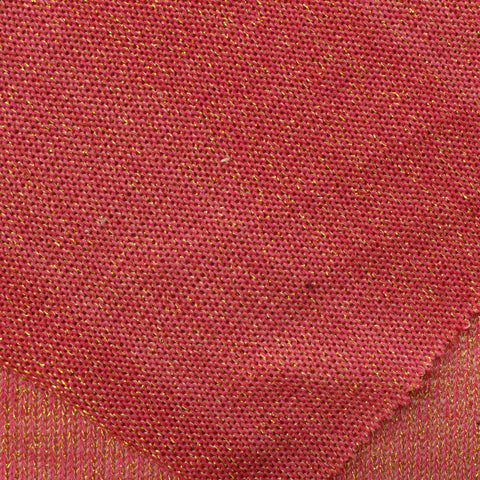 Red Marl Chunky Knit, Poly-Metallic