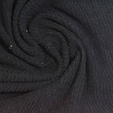 100% Polyester Knit Fabric, 200 gsm, 185 cm — Black — photo 1