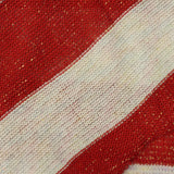 Red Horizontal-Stripe Chunky Knit, 160 gsm — photo 1