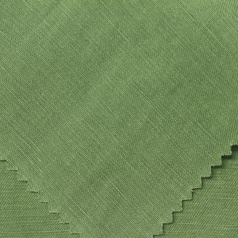 Linen Tencel Lyocell Woven Fabric, 190 gsm — Green