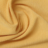Polyester Stretch Crepe Fabric, 120 gsm, 155 cm — Yellow — photo 1