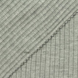Heathered Grey Marl Rib Knit, Viscose, 310 gsm — photo 1