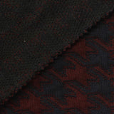 Dark Red Geometric Jacquard, Polyester — photo 1