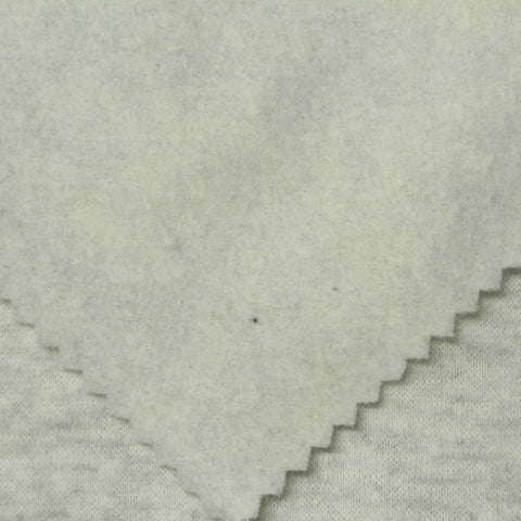 Light Grey Marl French Terry, Poly-Cotton, 230 gsm, 130 cm