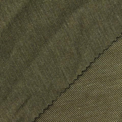 Heathered Olive Marl Interlock Knit, Poly-Nylon