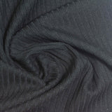 Polyester Viscose Stretch Rib Knit Fabric, 300 gsm, 133 cm — Grey — photo 1