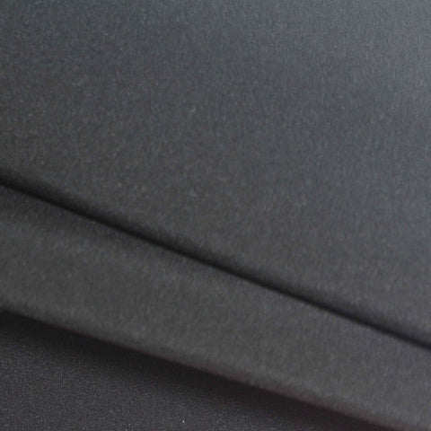 Polyester Stretch Fleece Fabric, 320 gsm, 148 cm — Black