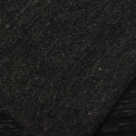 Black Marl French Terry, Poly-Cotton, 280 gsm