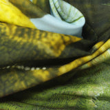 Dark Green Branches Woven, Polyester — photo 1
