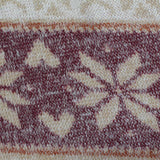Burgundy Floral Jacquard, Poly-Viscose — photo 1