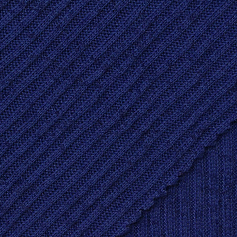 100% Polyester Rib Knit Fabric, 230 gsm, 160 cm — Navy