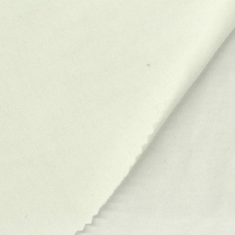 100% Cotton Jersey Knit Fabric, 200 gsm, 187 cm — White