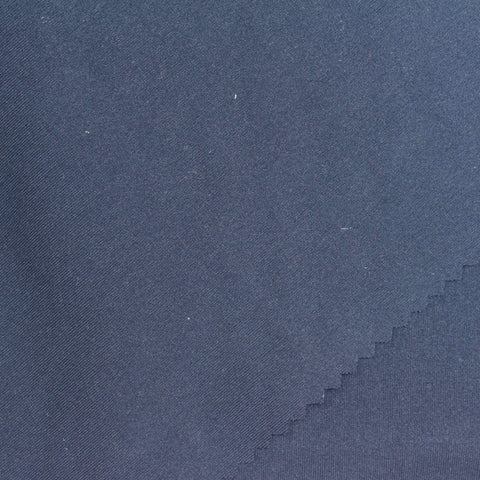 Polyester Stretch Sateen Fabric, 218 gsm, 160 cm — Navy