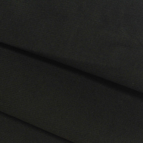Tencel Lyocell Wool Blend Knit Fabric, 190 gsm, 130 cm — Black