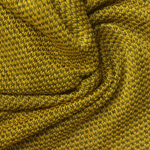 Yellow Heathered-Marl Chunky Knit, Polyester
