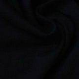 Cotton Stretch Jersey Knit Fabric, 140 gsm, 150 cm — Black — photo 1
