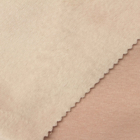 Light Peach Marl Velvet, Poly-Cotton