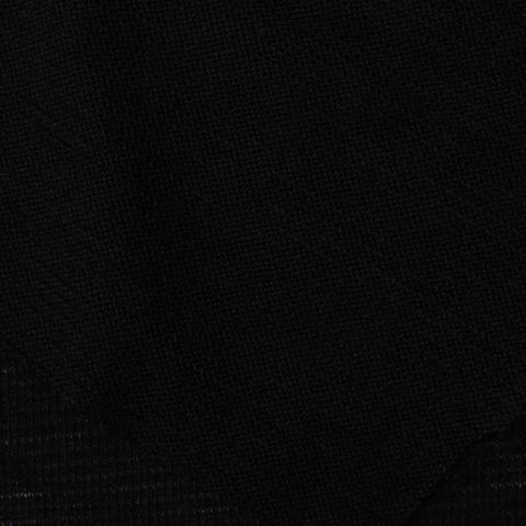 Black Ribbed Chunky Knit, Polyester