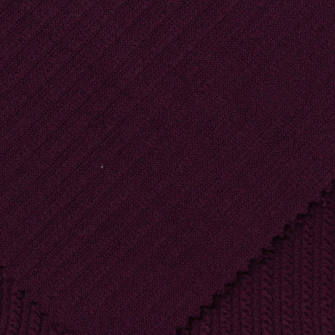 Rib Knit Fabric, 280 gsm, 165 cm — Purple, ref EF-262149