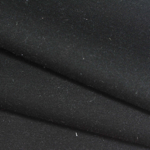 Scuba Knit Fabric, 390 gsm, 160 cm — Black, ref EF-267683