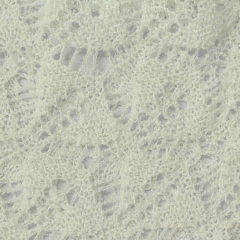 Cream Openwork Pointelle Knit, Polyester, 210 gsm