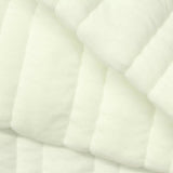 Cream Vertical-Stripe Scuba Knit, Poly-Cotton — photo 1