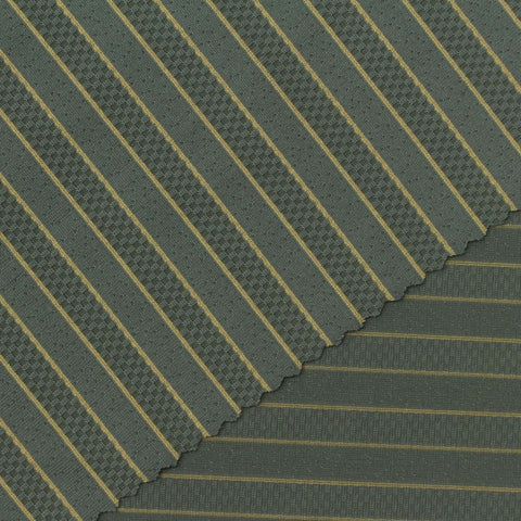Yellow Horizontal-Stripe Warp Knit, Nylon-Spandex