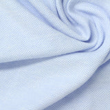 Yarn-Dyed Cotton Stretch Piqué Knit Fabric, 200 gsm, 165 cm — Blue — photo 1