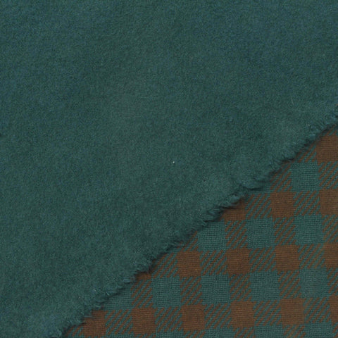 Teal Houndstooth Ponte Knit, Viscose-Nylon