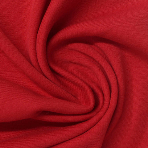 100% Cotton Interlock Knit Fabric, 192 gsm, 187 cm — Red