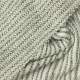 White Stripes Jersey Knit, Viscose-Poly — photo 1