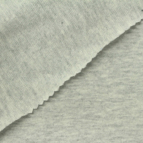 Heather Grey Marl Jersey Knit, Cotton, 240 gsm