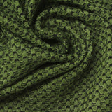 Olive Geometric Waffle Knit, Poly-Viscose — photo 1