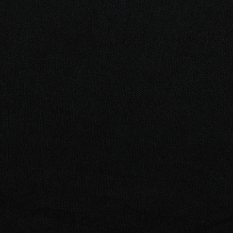 100% Polyester Interlock Knit Fabric, 121 gsm, 160 cm — Black