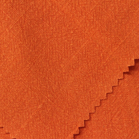 Washed Viscose Linen Woven Fabric, 220 gsm — Orange