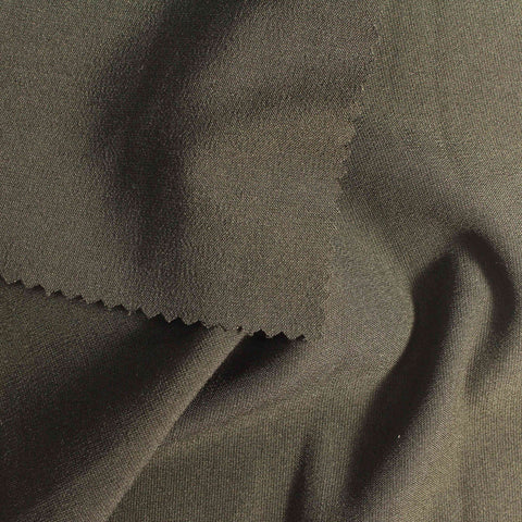Dark Olive Marl Woven, Poly-Viscose