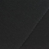 Cotton Polyester Stretch Rib Knit Fabric, 240 gsm, 165 cm — Black — photo 1