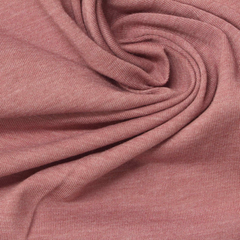 Pink Marl Jersey Knit, Poly-Cotton, 130 gsm