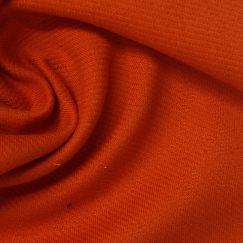 Polyester Cotton Stretch Interlock Knit Fabric, 310 gsm, 165 cm — Orange