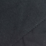 Brushed Cotton Polyester French Terry Fabric, 259 gsm, 195 cm — Black — photo 1