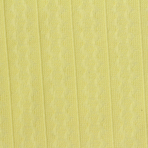 Yellow Tone-on-Tone Diamond Jersey Knit, Polyester