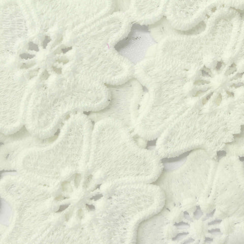 Off-White Floral Knit, Polyester