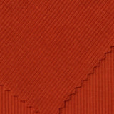 Polyester Cotton Stretch Rib Knit Fabric, 147 gsm, 100 cm — Orange — photo 1