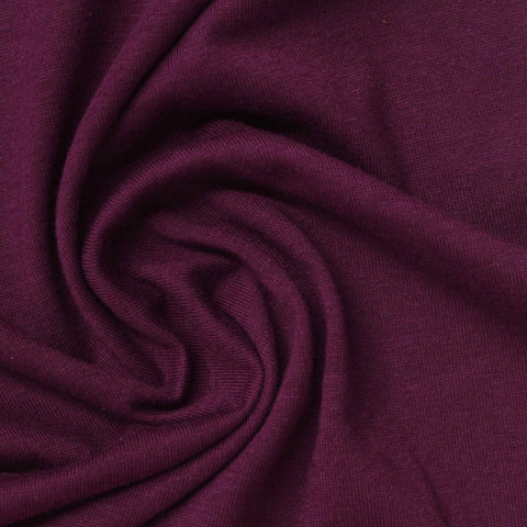Polyester Cotton Jersey Knit Fabric, 144 gsm, 162 cm — Purple
